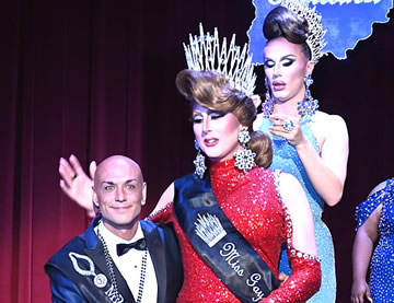 The Prince of Shock (2019-2020 Mr. Gay Indiana), Ana Crusis (2019-2020 Miss Gay Indiana), Kassia Brookes (2018 Miss Gay Indiana)